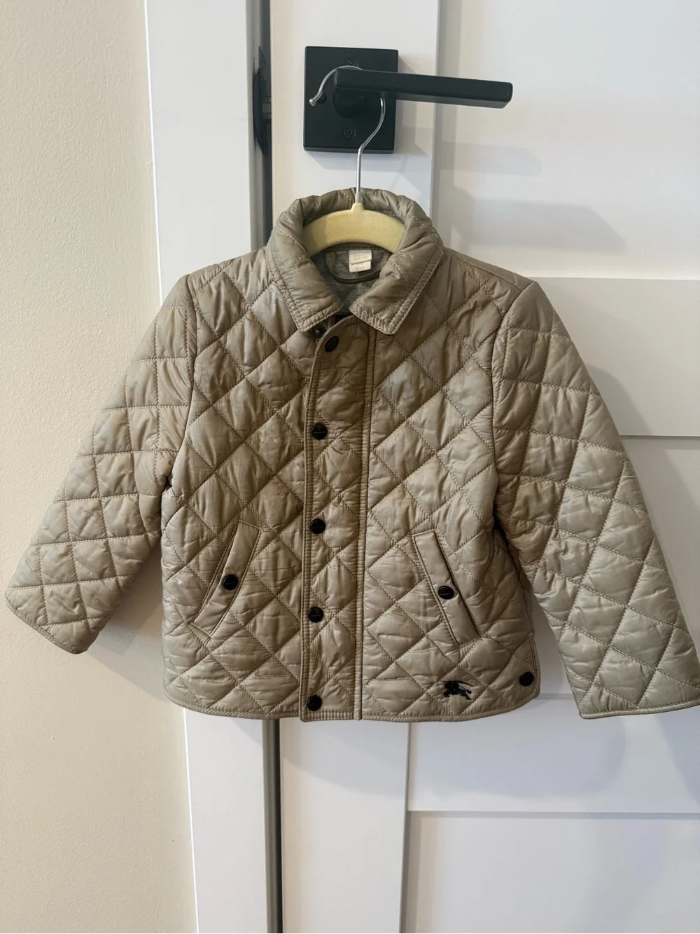 Burberry Kids Quilted Taupe Puffer Jacket
